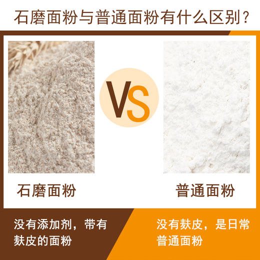 【工厂】零添加石磨小麦粉5斤 优质多用途通用粉 麦香浓郁 可制作包子馒头面条饺子 商品图1