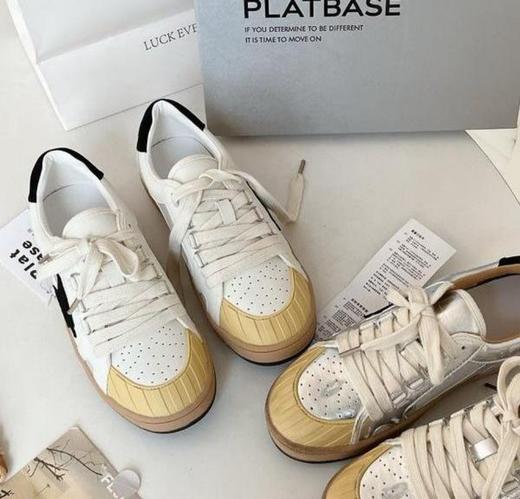Plat Base休闲复古做旧擦色星星板鞋6805 商品图2