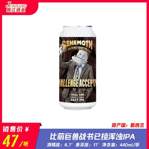 比萌巨兽战书已接浑浊IPA 酒精度：6.7° 麦芽度：17° 商品图0
