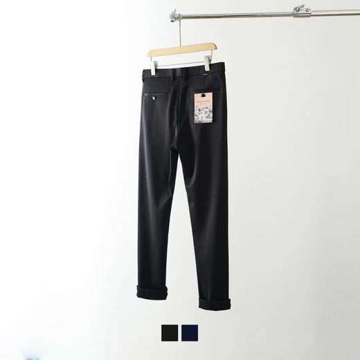 抗皱强捻羊毛】西裤黑色商务正装男士宽松长裤 商品图2