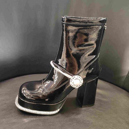 LFGJ 凌介X0107 水钻漆皮短靴 商品图7