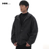 HIM漢崇  冲孔柔软仿麂皮绒连帽夹克外套宽松休闲哑光工装2025秋季 商品缩略图0
