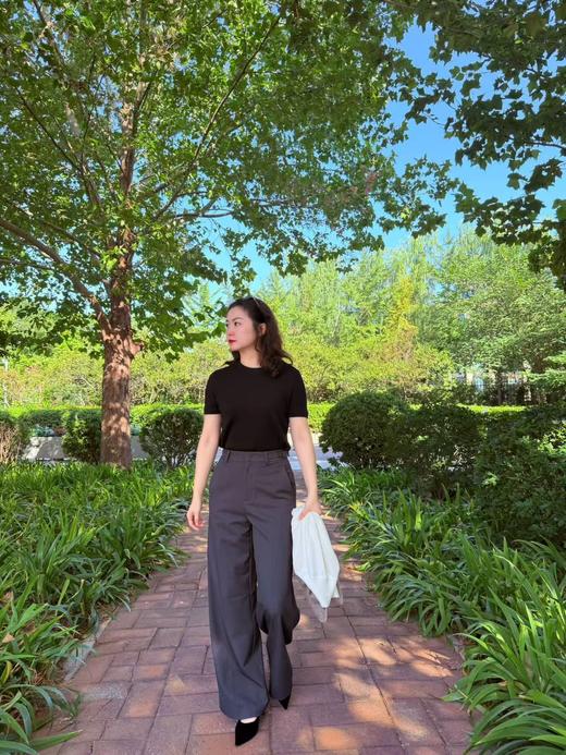 【臻绒】极简丝毛圆领上衣 商品图8