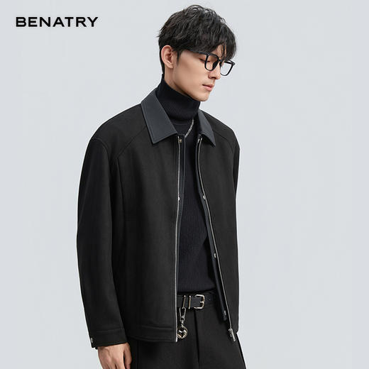 2025秋季麂皮绒翻领茄克外套ECF300002 商品图6