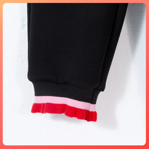 迪士尼2025春秋季女童长裤中大童亲肤百搭休闲裤户外运动裤学生卫裤XD1DK019 商品图9