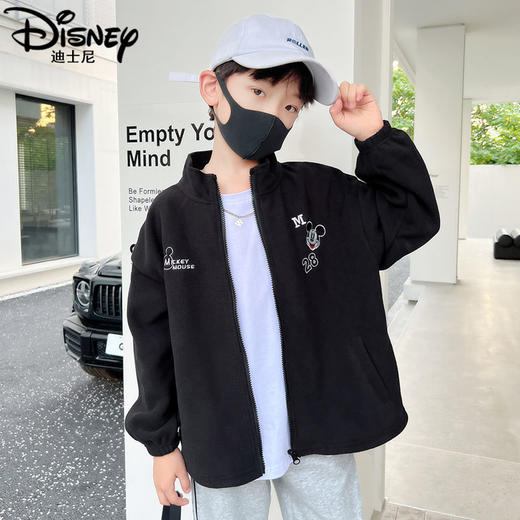迪士尼男童外套春季儿童春装2025新款男孩上衣酷帅春秋大童棒球服 商品图5