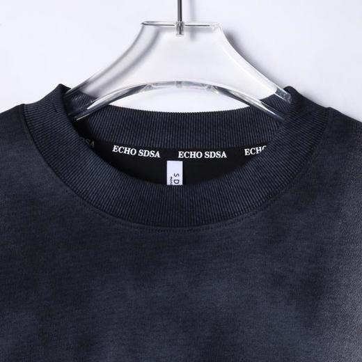 WY1098SDSA男士秋冬新款痞帅男装美式扎染印花字母圆领卫衣时尚宽松上衣 商品图2