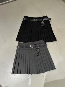 【门店同款】ENJOY秋季配腰包显瘦百褶裙 165793070