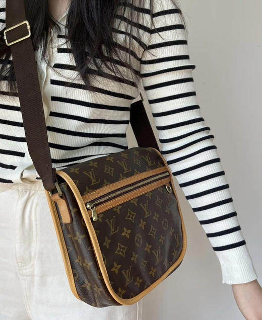 LV 中古 邮差 老花 斜挎包 商品图3