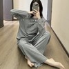 【幸福睡衣】带胸垫秋冬新款睡衣套装长袖宽松圆领套头显瘦家居服女家居服 商品缩略图2