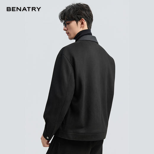 2025秋季麂皮绒翻领茄克外套ECF300002 商品图7