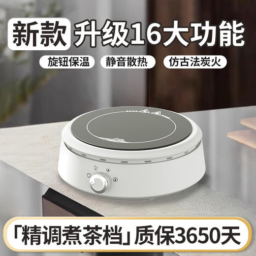 【全新升级多用电陶炉】煮茶壶煮茶器 新款加厚玻璃耐高温烧水泡茶白茶电茶炉煮茶炉 商品图0