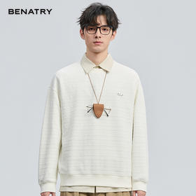 2025秋季新品肌理面料圆领卫衣ECF324005