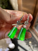 玻璃种艳绿无事牌耳坠【5180209】具体价格微信咨询 商品缩略图3