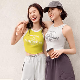 跃牌【安琪拉系列】新款低强度运动内衣固定杯长款文胸瑜伽健身背心女WX2458