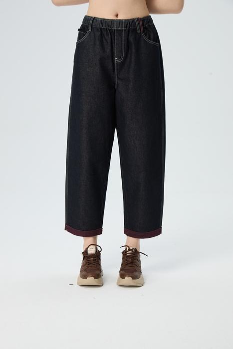 【内抓绒】水淼2025冬新款时尚休闲大码显瘦百搭萝卜裤1618 商品图0