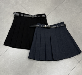 【门店同款】ENJOY秋季A字百褶短半裙 166243651