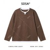 3268SDSA男士秋冬新款痞帅男装设计师撞色肌理感假两件长袖T恤百搭潮 商品缩略图1