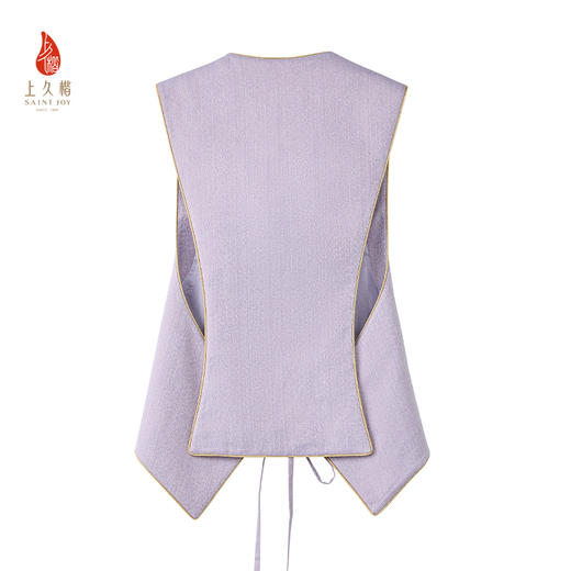 上久楷宋锦新中式轻奢女式马甲 椿萱图CY1045206017 商品图2