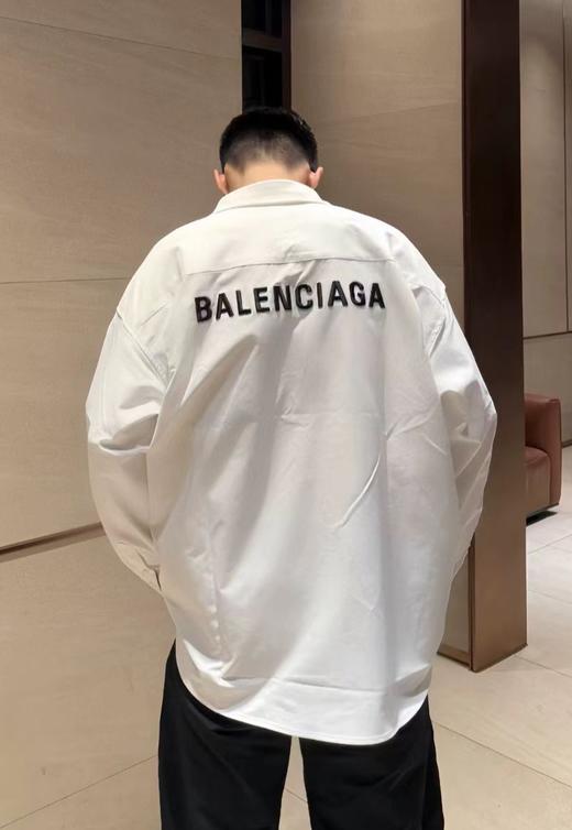 中性款廓型刺绣长袖衬衫B00 商品图3