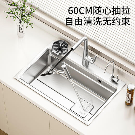 帝王洁具304不锈钢3D小米粒大单槽OH67016水槽 商品图1