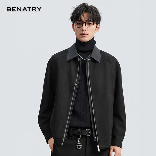 2025秋季麂皮绒翻领茄克外套ECF300002 商品图4