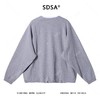 SDSA男士秋冬新款痞帅男装韩版简约撞色半拉链圆领假两件卫衣时尚 商品缩略图5