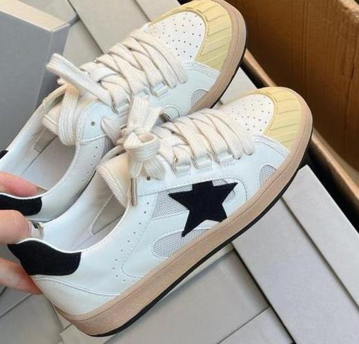 Plat Base休闲复古做旧擦色星星板鞋6805 商品图4