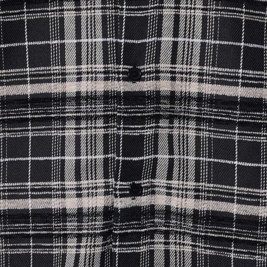 6503SDSA男士秋冬新款痞帅男装美式复古撞色格纹翻领长袖T恤时尚衬衣 商品图2