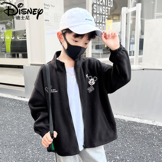 迪士尼男童外套春季儿童春装2025新款男孩上衣酷帅春秋大童棒球服 商品图3