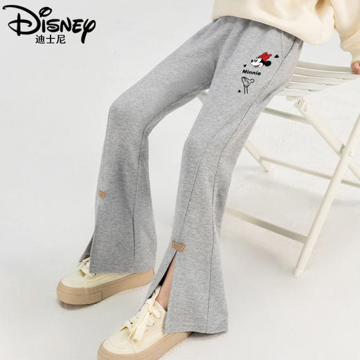 迪士尼女大童喇叭裤春秋款2025新款女童裤子春季洋气儿童休闲长裤 商品图4