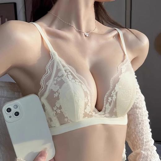 【GZ】无忧购49元2件法式序曲超薄蕾丝内衣透气亲肤兔耳杯文胸（截单后7天发货) 商品图6