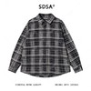 6503SDSA男士秋冬新款痞帅男装美式复古撞色格纹翻领长袖T恤时尚衬衣 商品缩略图0
