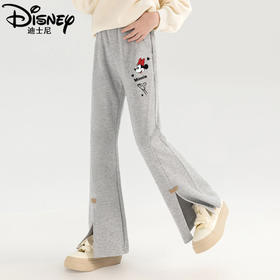迪士尼女大童喇叭裤春秋款2025新款女童裤子春季洋气儿童休闲长裤