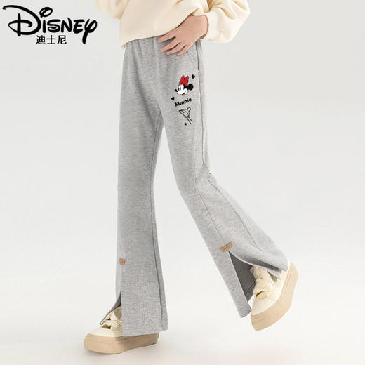 迪士尼女大童喇叭裤春秋款2025新款女童裤子春季洋气儿童休闲长裤 商品图0