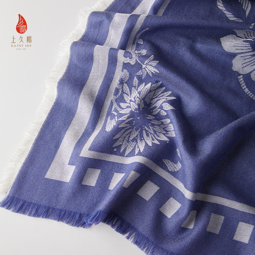 上久楷SAINTJOY/上久楷 丝毛大方巾 闻相遇蝶 FJS23082 商品图3