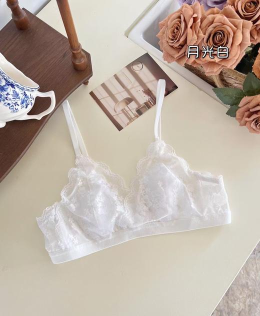 【GZ】无忧购49元2件法式序曲超薄蕾丝内衣透气亲肤兔耳杯文胸（截单后7天发货) 商品图7