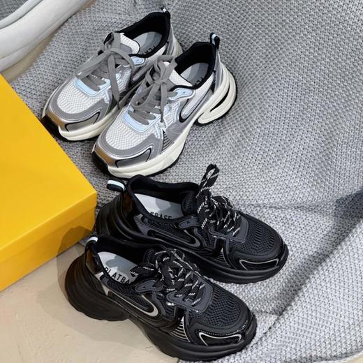 韩国PLAT BASE赵露思同款帅气7CM增高厚底老爹鞋4318 商品图4