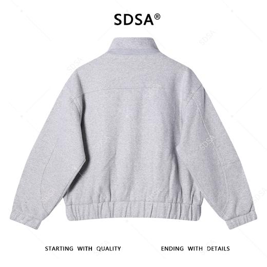 59206SDSA男士秋冬新款痞帅男装潮牌拼接休闲拉链立领针织夹克百搭时尚 商品图5