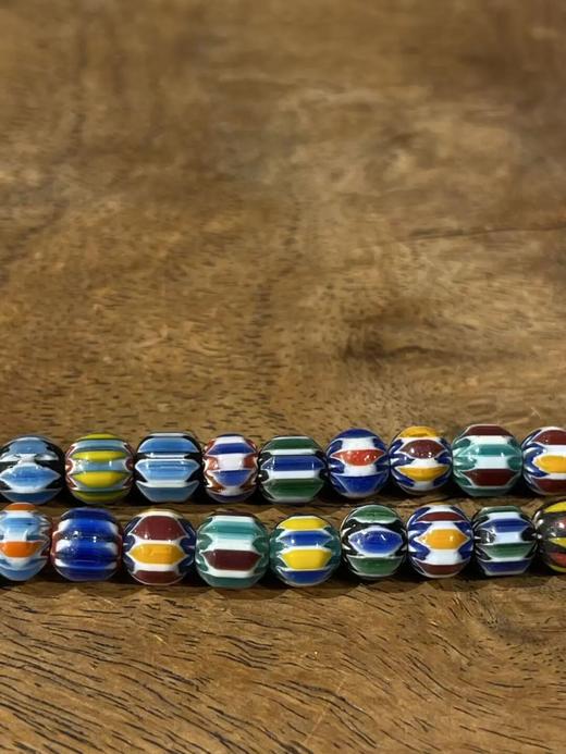 多彩绞胎琉璃凸棱剁珠首饰两件套组，顺丰包邮 商品图10