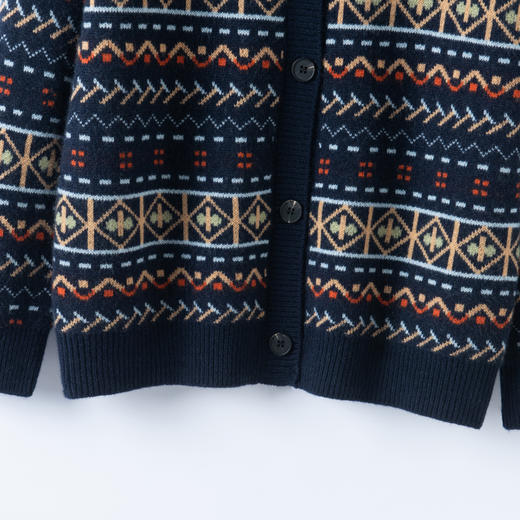 S·Y·C【织韵】100%山羊绒几何线条针织开衫外套CYR25077 商品图4