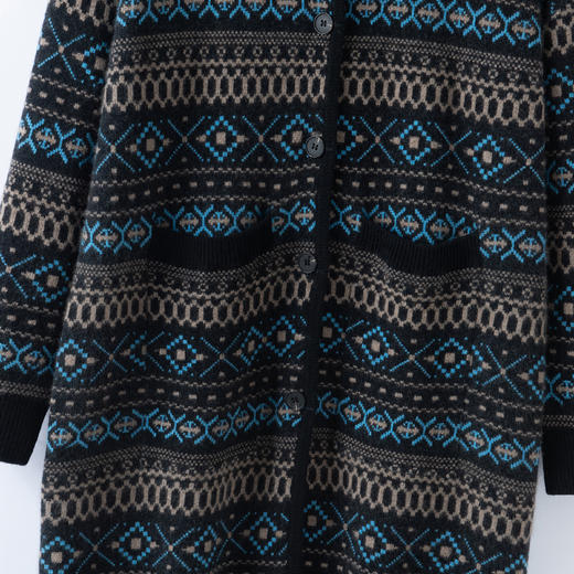 S·Y·C【雪歌】100山羊绒温柔风长款高领针织保暖大衣CYR25086 商品图3