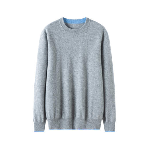 S·Y·C【绅士专享】圆领小山羊绒简约百搭宽松休闲男针织衫BABY25064 商品图0