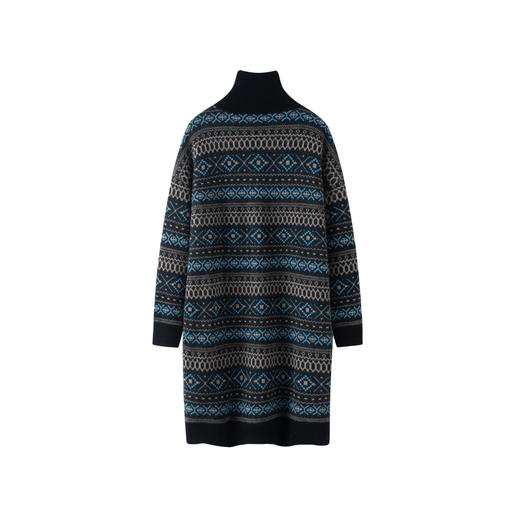 S·Y·C【雪歌】100山羊绒温柔风长款高领针织保暖大衣CYR25086 商品图1