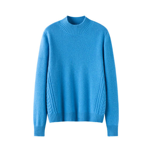 【独白】100小山羊绒半高圆领加厚针织衫毛衣女 商品图2