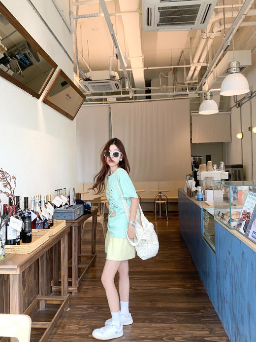 【110元任选2件】最后一波现货！海洋生物涂鸦印花T恤短袖or黄色短裤 商品图14