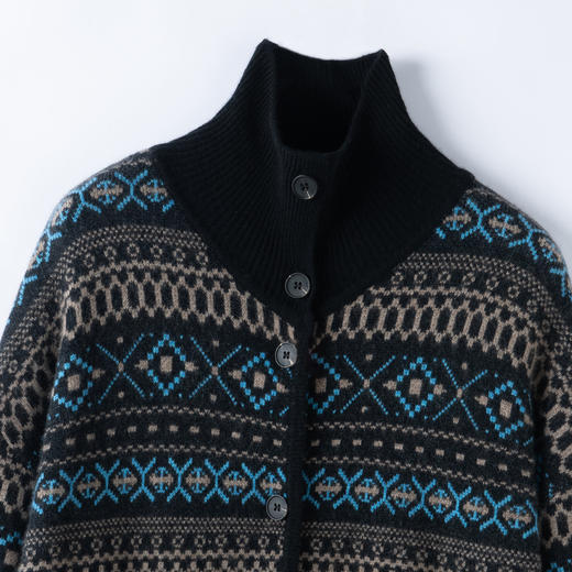 S·Y·C【雪歌】100山羊绒温柔风长款高领针织保暖大衣CYR25086 商品图2