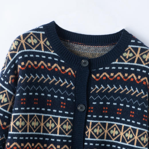 S·Y·C【织韵】100%山羊绒几何线条针织开衫外套CYR25077 商品图2