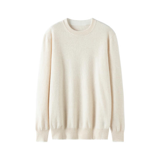 S·Y·C【绅士专享】圆领小山羊绒简约百搭宽松休闲男针织衫BABY25064 商品图4