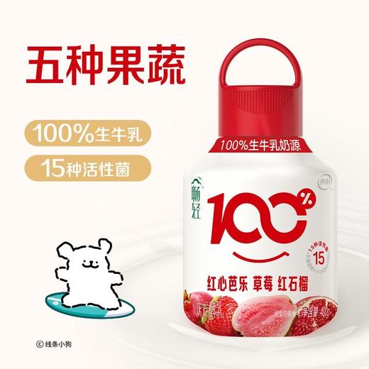 伊利 畅轻风味发酵乳红心芭乐草莓红石榴 400g/瓶 商品图0